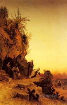 ambush Arabian Hermann David Salomon Corrodi orientalist scenery Oil Paintings